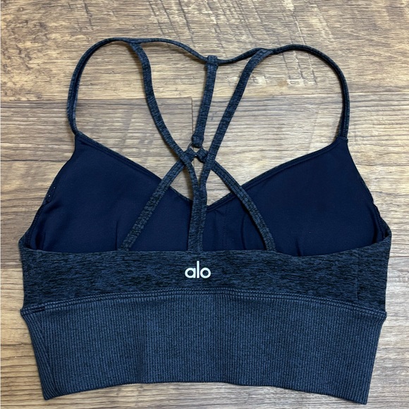 Alo Yoga Alosoft Lavish Bra & High-Waist Alosoft Lounge Leggings | Size XS - Picture 3 of 13